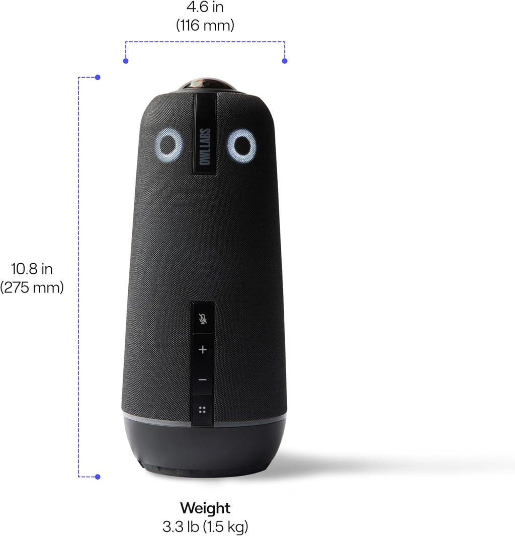 Owl Labs - 360 Degree, 4K Smart Video Conference Camera, Microphone, and Speaker