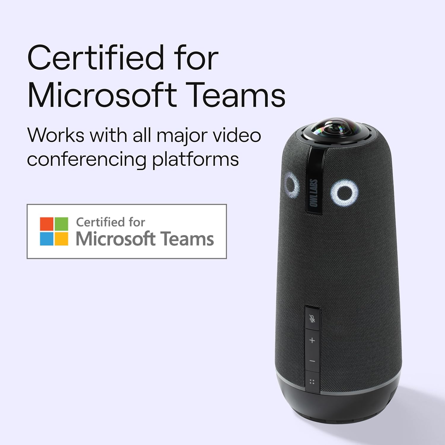 Owl Labs - 360 Degree, 4K Smart Video Conference Camera, Microphone, and Speaker